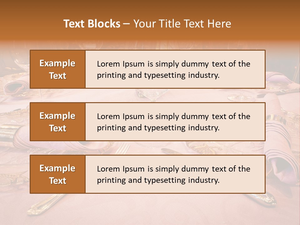 Set Empty Reception PowerPoint Template
