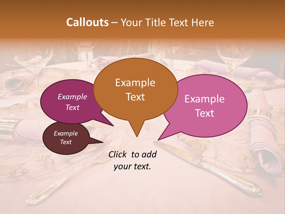 Set Empty Reception PowerPoint Template