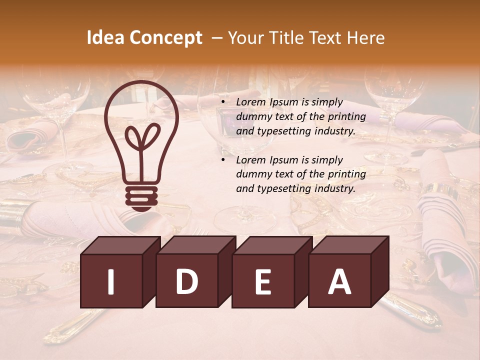 Set Empty Reception PowerPoint Template