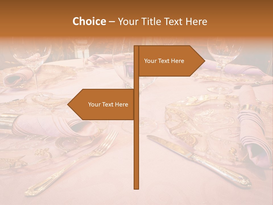 Set Empty Reception PowerPoint Template