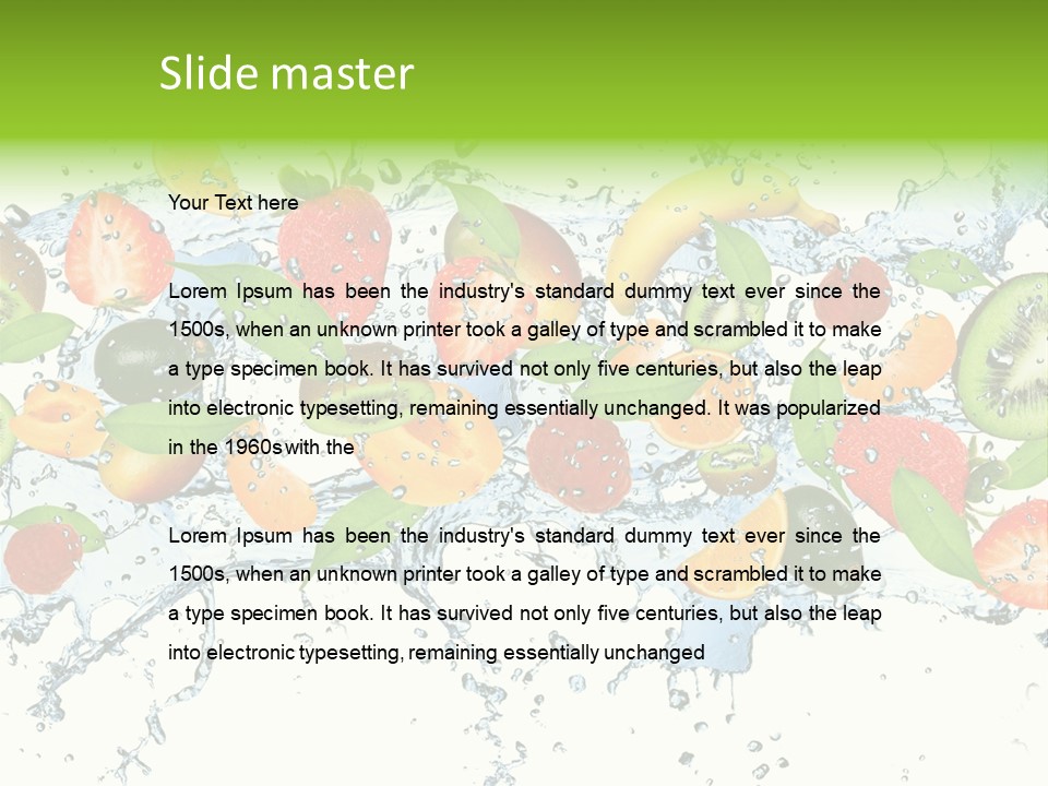 Blackberry Green Concept PowerPoint Template