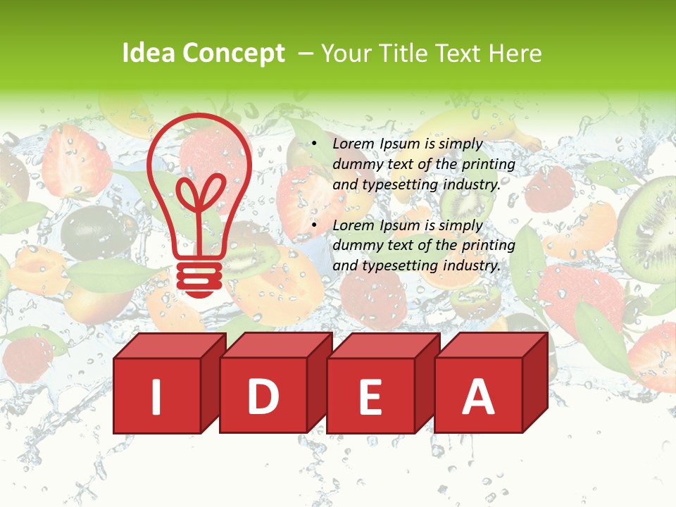 Blackberry Green Concept PowerPoint Template