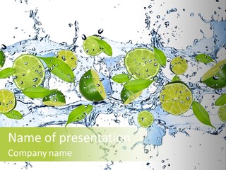 Citrus Isolated Taste PowerPoint Template