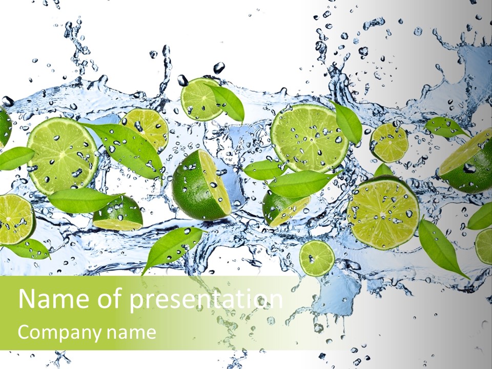 Citrus Isolated Taste PowerPoint Template