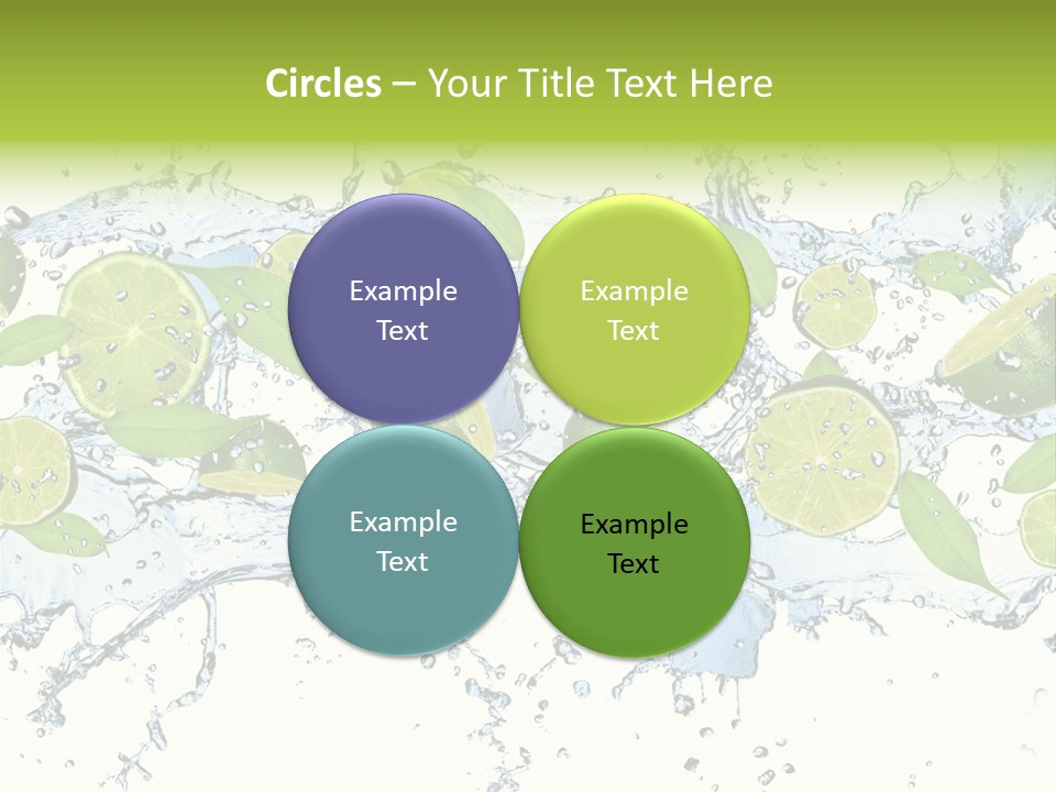 Citrus Isolated Taste PowerPoint Template