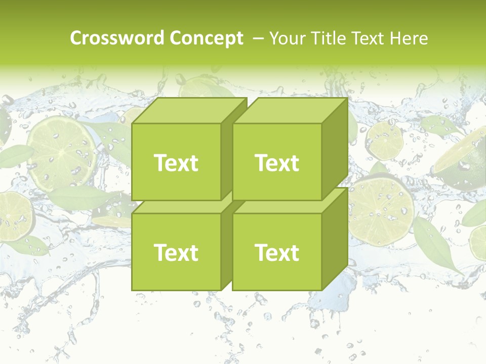 Citrus Isolated Taste PowerPoint Template