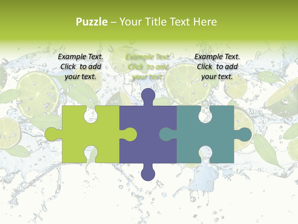 Citrus Isolated Taste PowerPoint Template