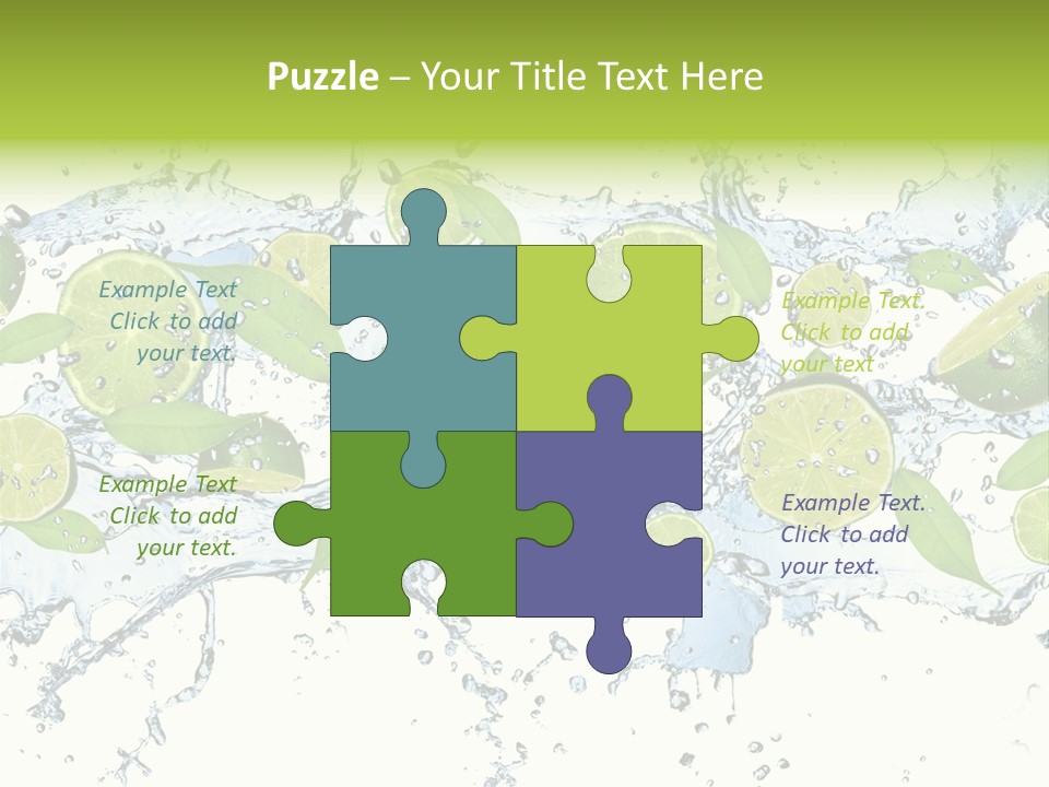 Citrus Isolated Taste PowerPoint Template