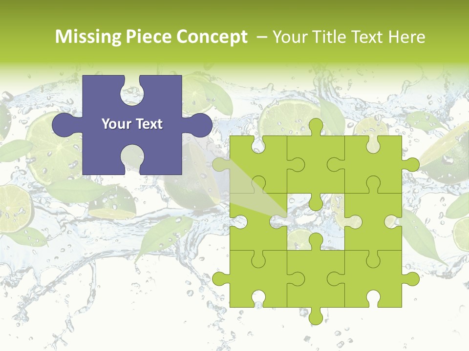 Citrus Isolated Taste PowerPoint Template