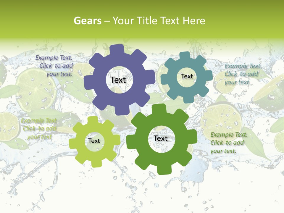 Citrus Isolated Taste PowerPoint Template