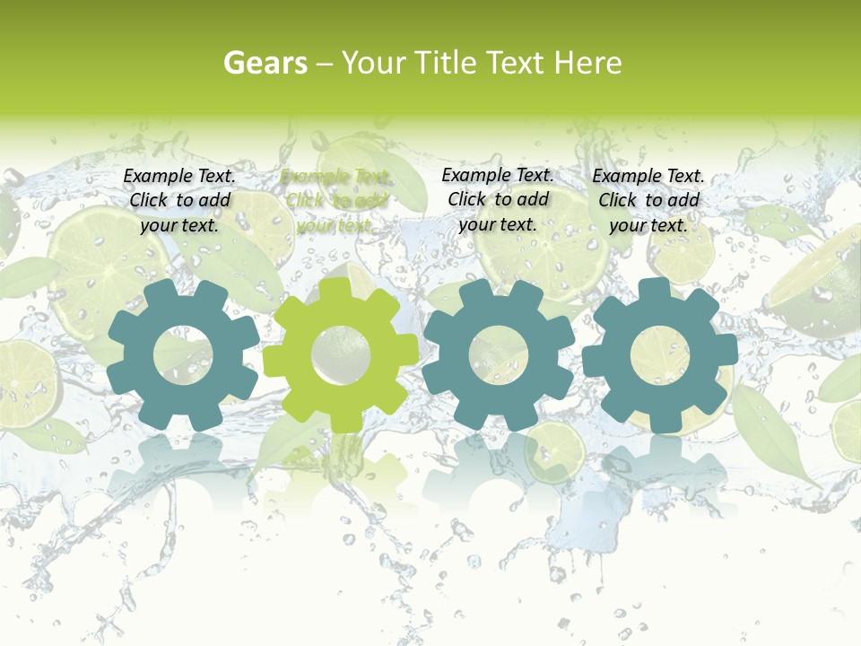 Citrus Isolated Taste PowerPoint Template