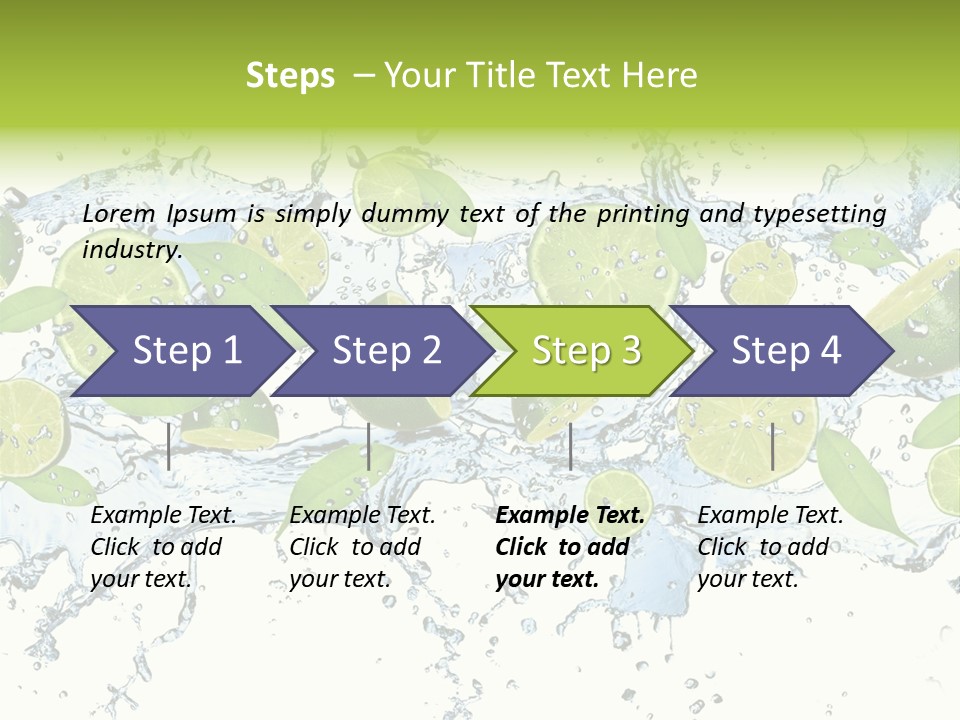 Citrus Isolated Taste PowerPoint Template