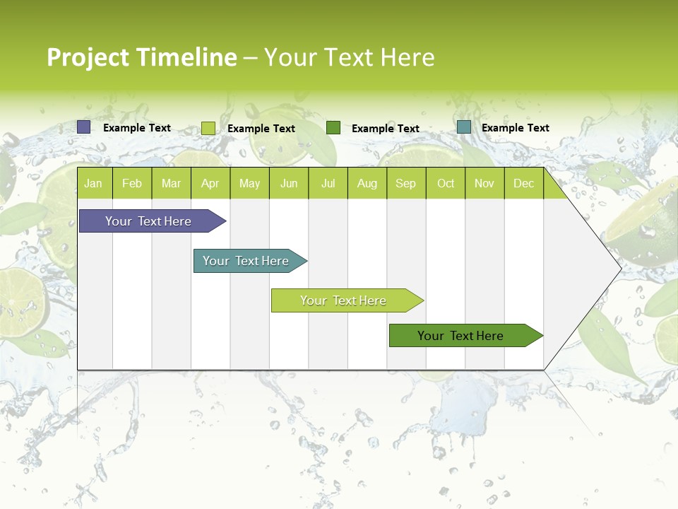 Citrus Isolated Taste PowerPoint Template