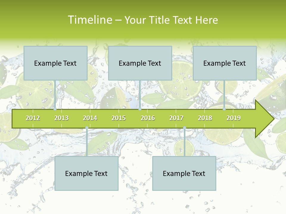 Citrus Isolated Taste PowerPoint Template