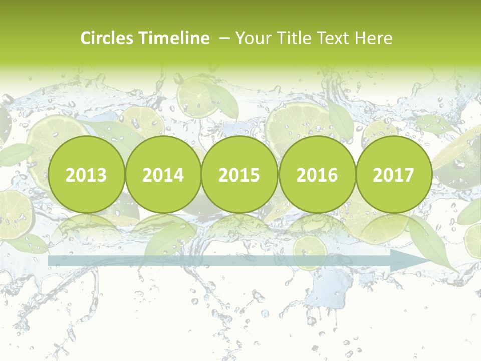 Citrus Isolated Taste PowerPoint Template