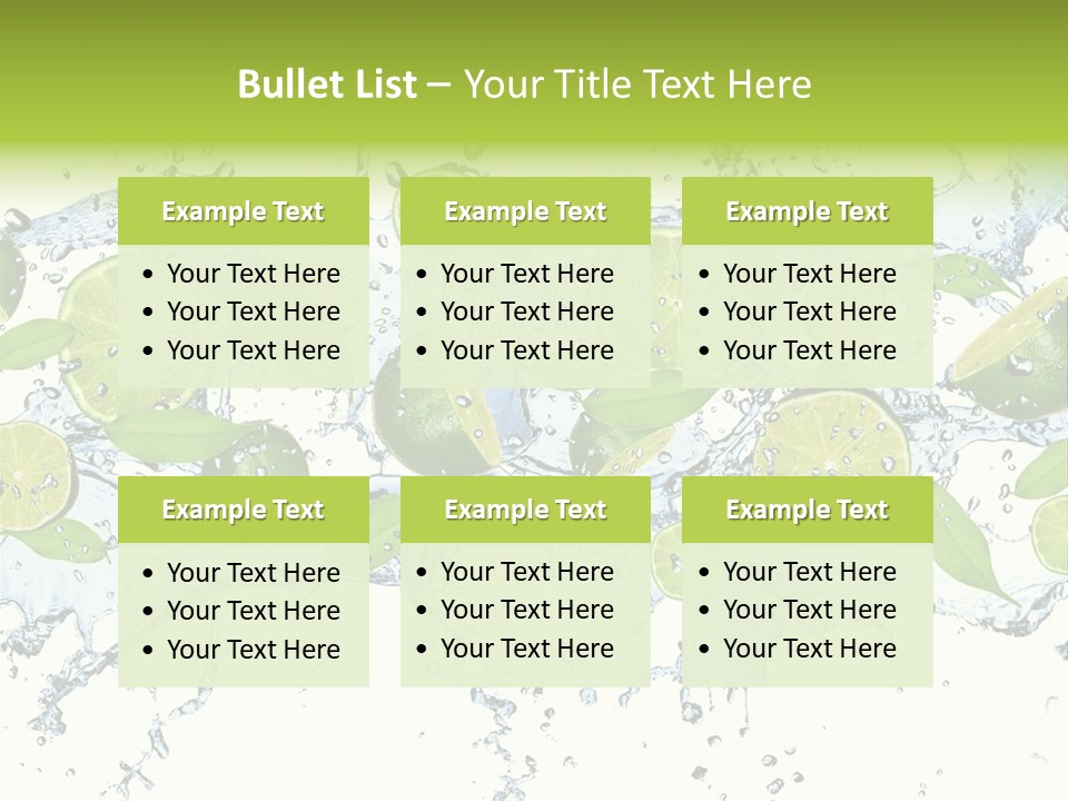 Citrus Isolated Taste PowerPoint Template