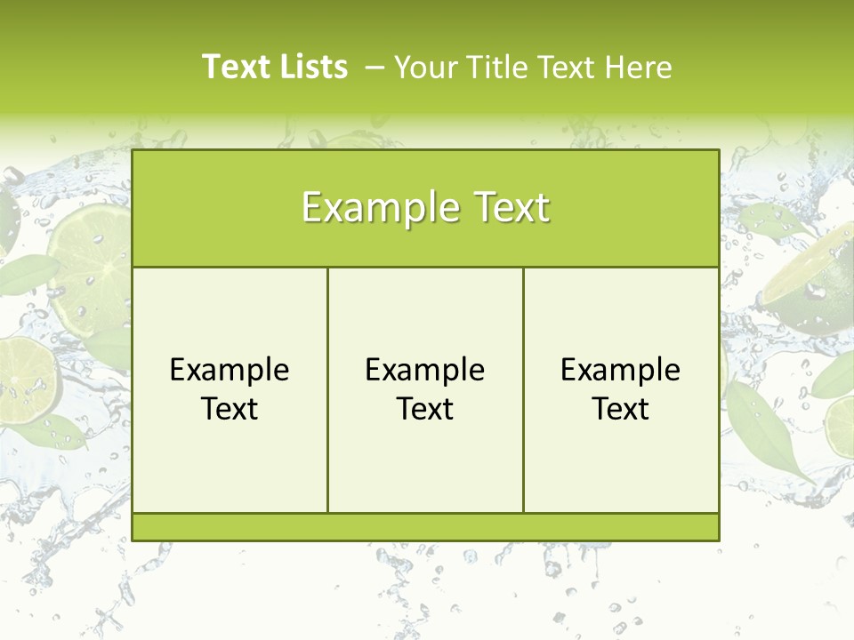 Citrus Isolated Taste PowerPoint Template