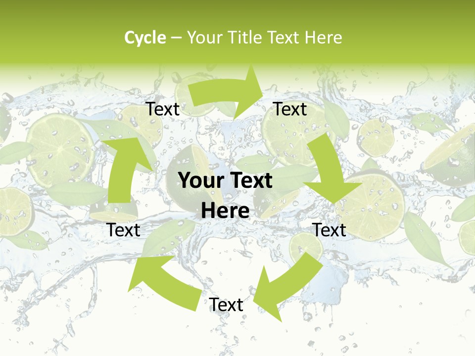 Citrus Isolated Taste PowerPoint Template
