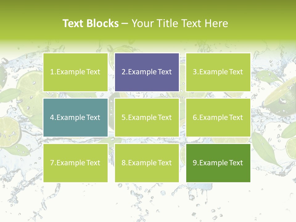 Citrus Isolated Taste PowerPoint Template