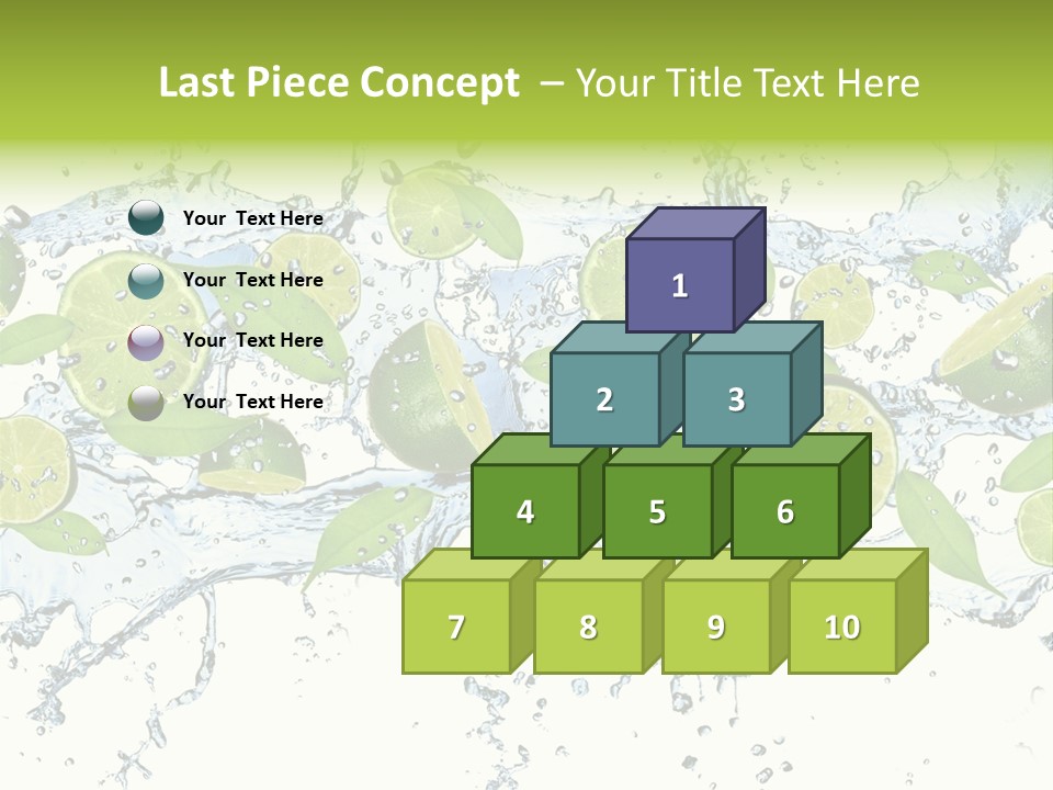 Citrus Isolated Taste PowerPoint Template
