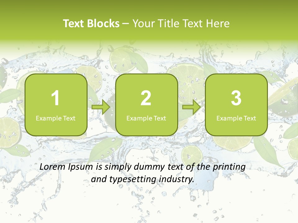 Citrus Isolated Taste PowerPoint Template