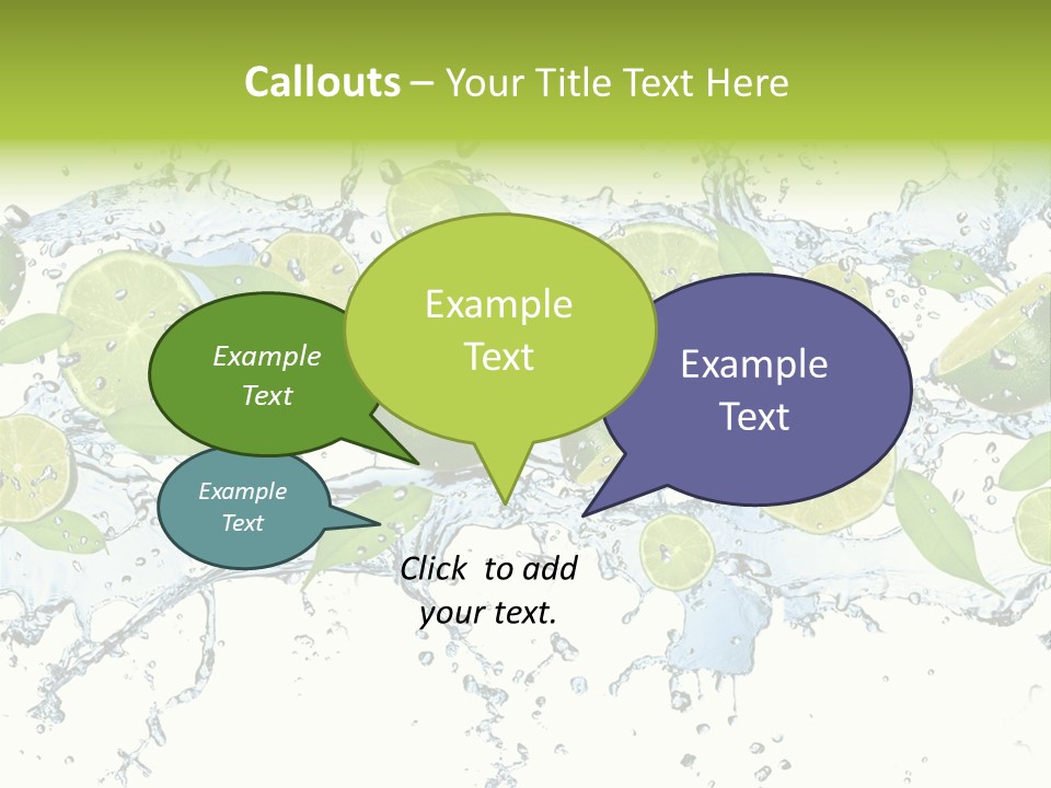 Citrus Isolated Taste PowerPoint Template