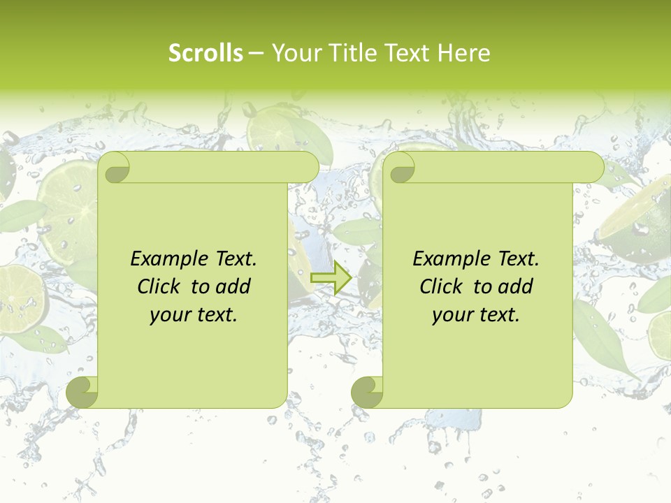 Citrus Isolated Taste PowerPoint Template