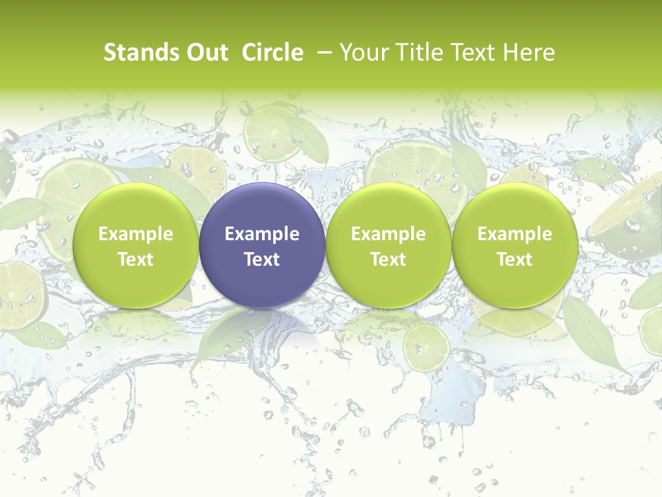 Citrus Isolated Taste PowerPoint Template