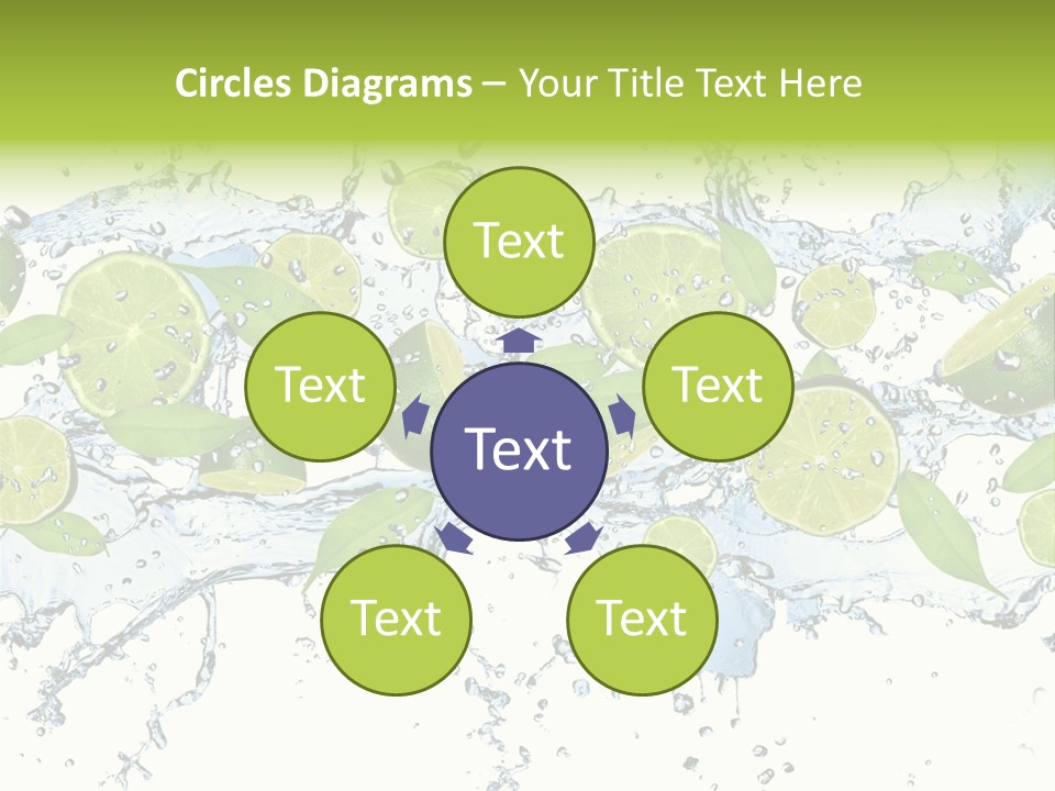 Citrus Isolated Taste PowerPoint Template