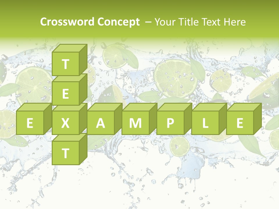 Citrus Isolated Taste PowerPoint Template