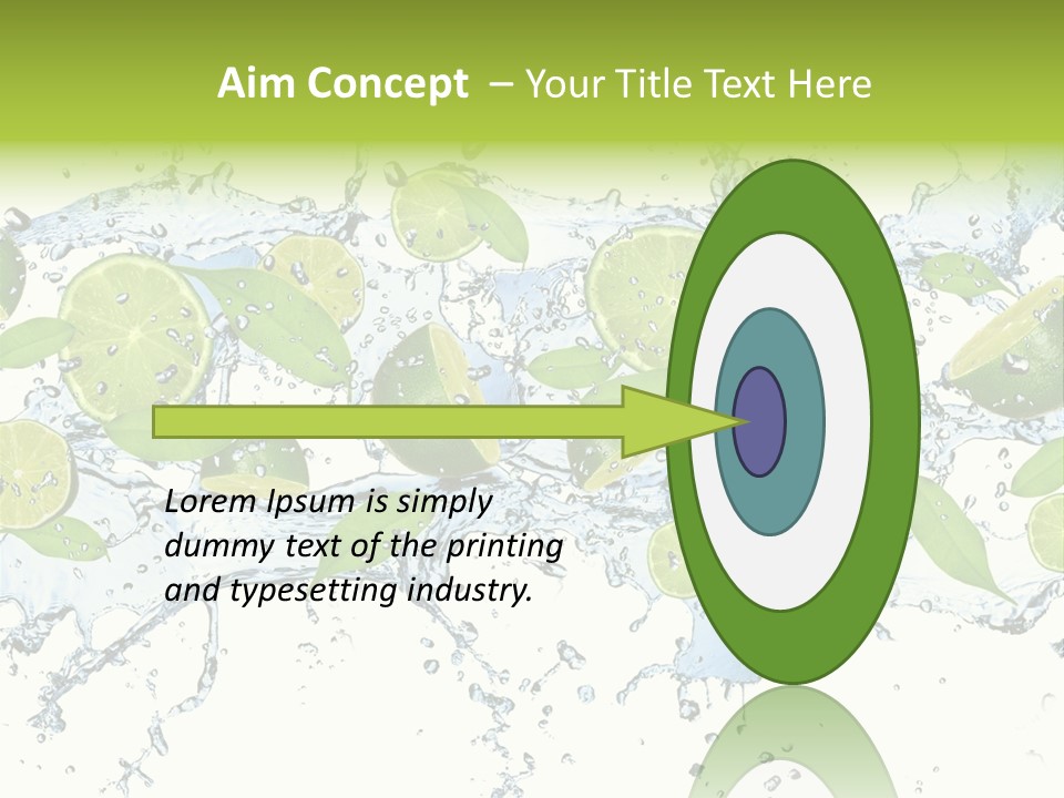 Citrus Isolated Taste PowerPoint Template