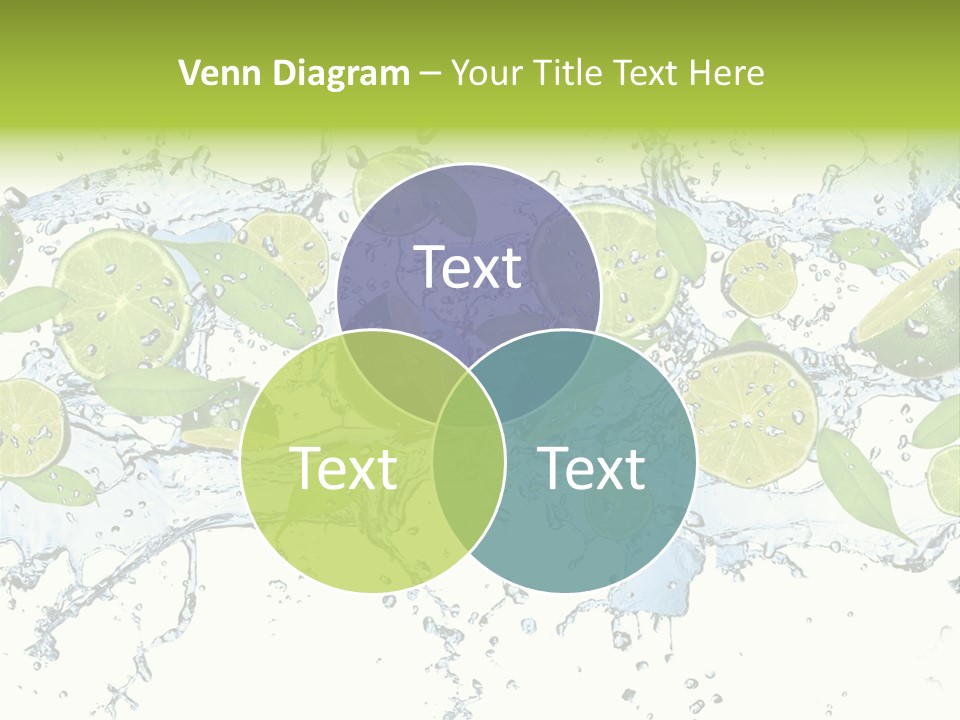 Citrus Isolated Taste PowerPoint Template