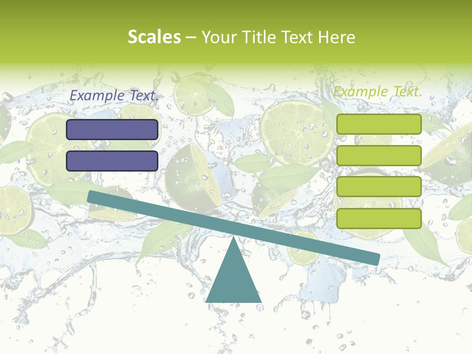 Citrus Isolated Taste PowerPoint Template