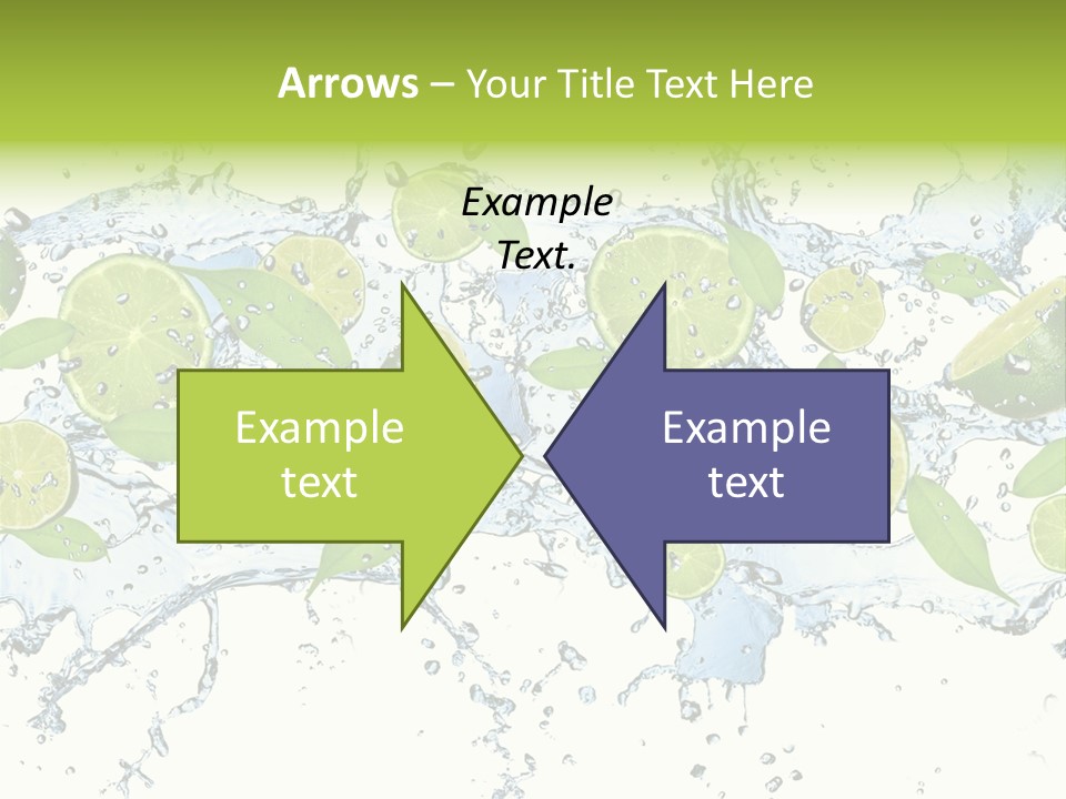Citrus Isolated Taste PowerPoint Template