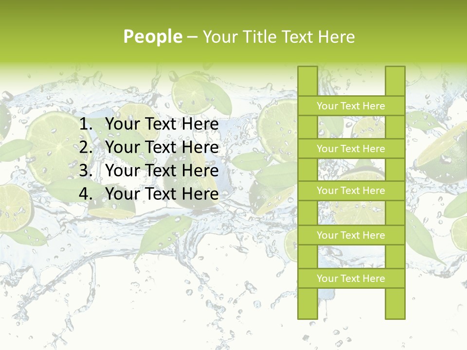 Citrus Isolated Taste PowerPoint Template