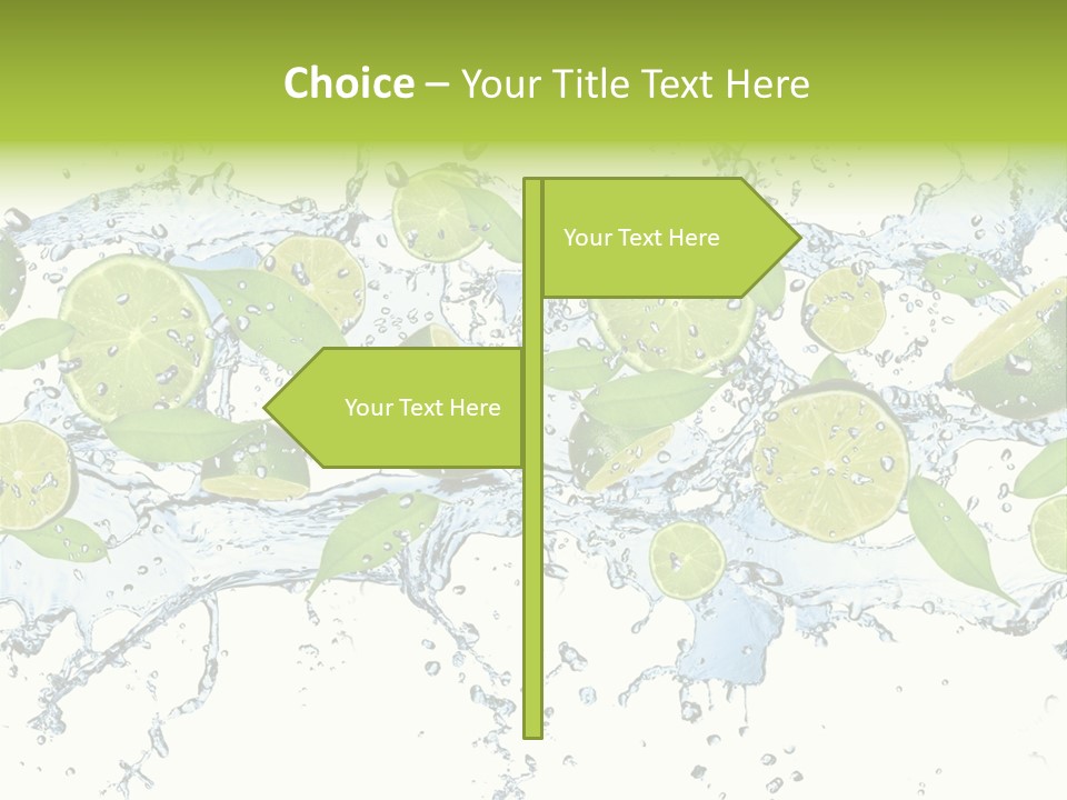 Citrus Isolated Taste PowerPoint Template
