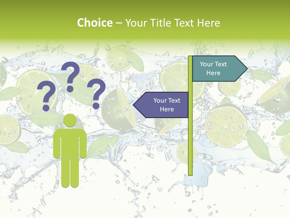 Citrus Isolated Taste PowerPoint Template