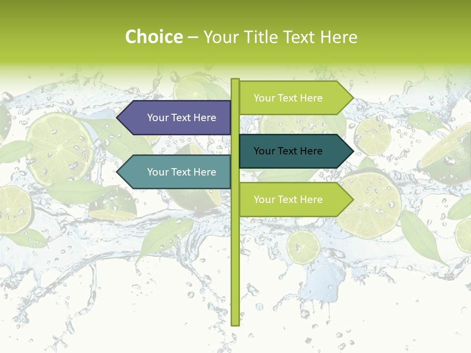 Citrus Isolated Taste PowerPoint Template