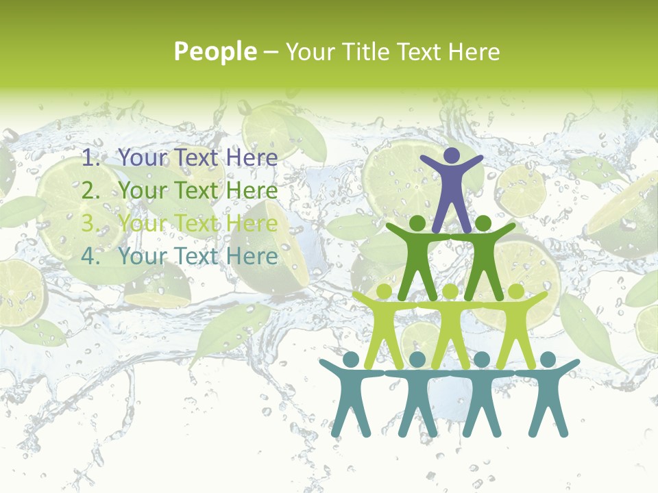 Citrus Isolated Taste PowerPoint Template