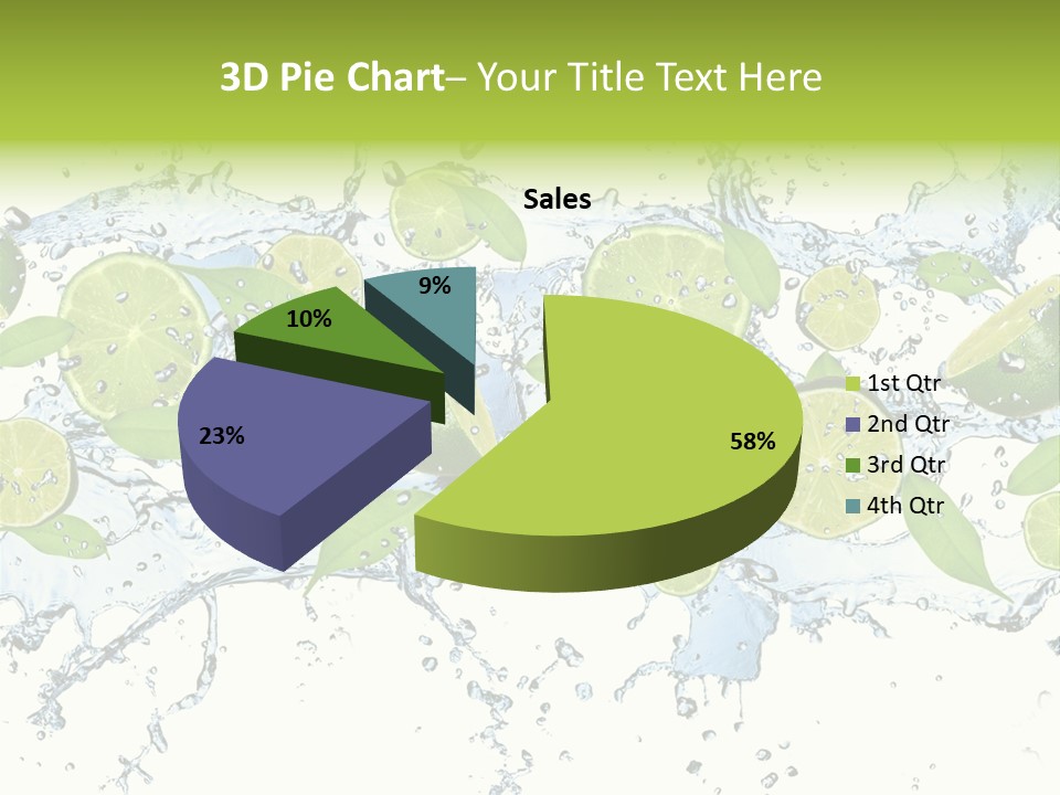 Citrus Isolated Taste PowerPoint Template
