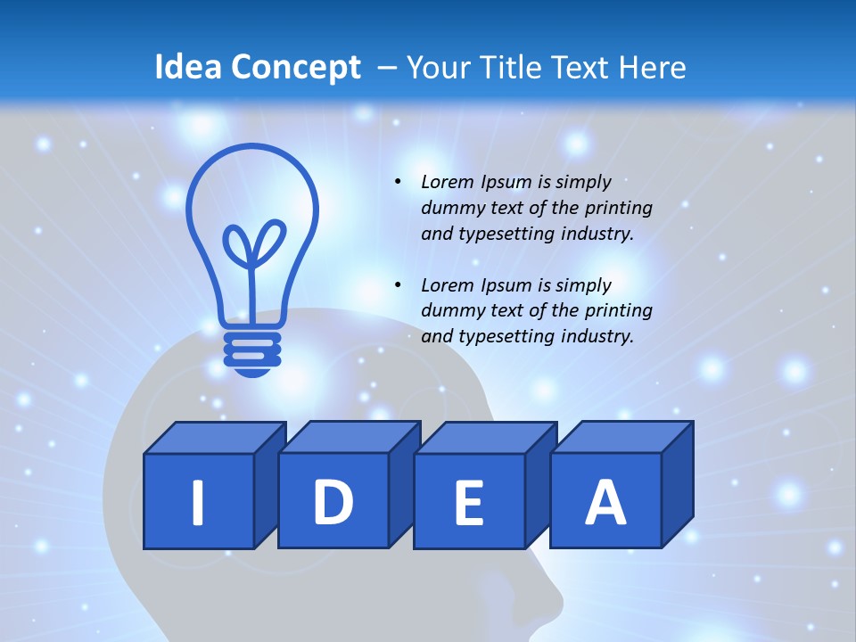 People Dream Silhouette PowerPoint Template