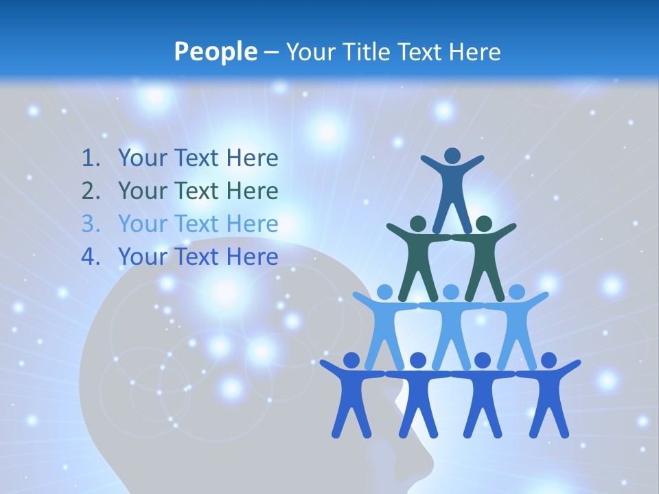 People Dream Silhouette PowerPoint Template