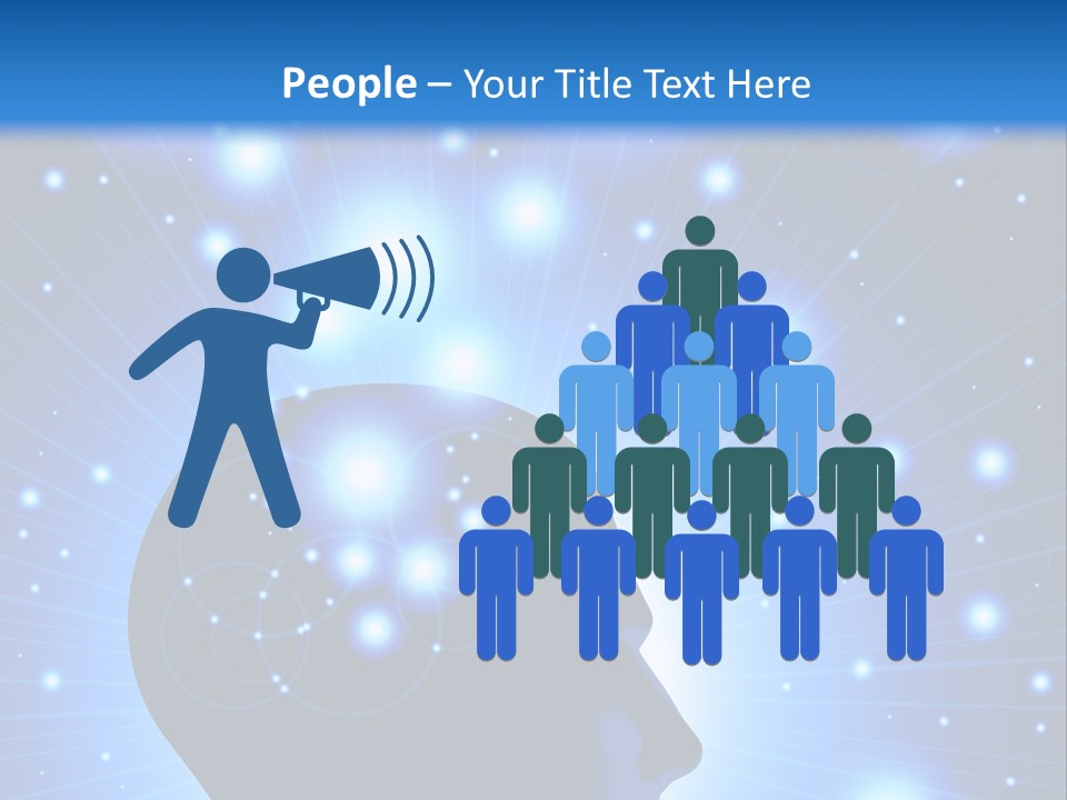 People Dream Silhouette PowerPoint Template