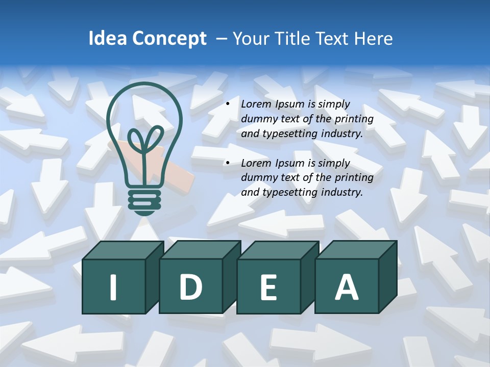 Icon Individual Strength PowerPoint Template