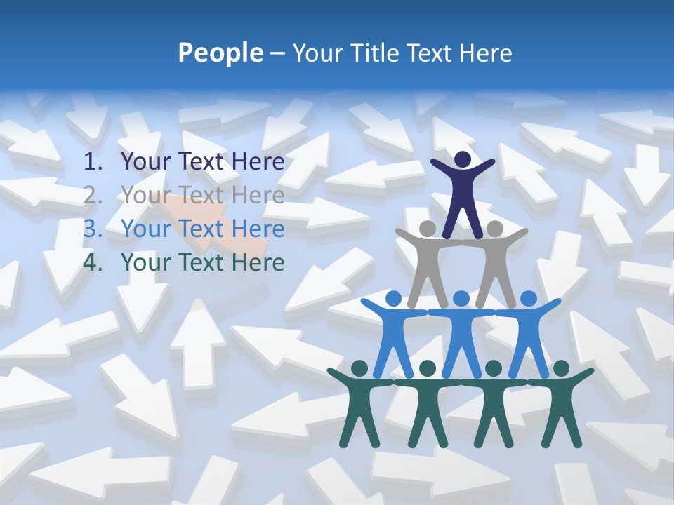 Icon Individual Strength PowerPoint Template