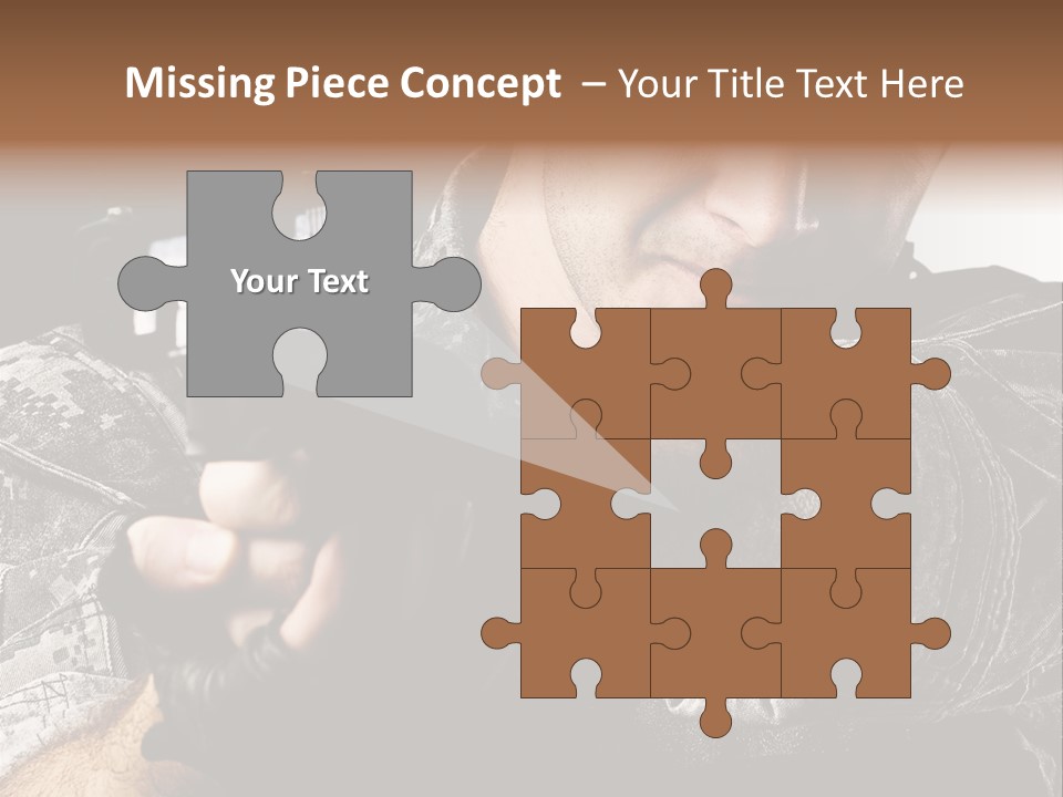 Male Pointing Safety PowerPoint Template