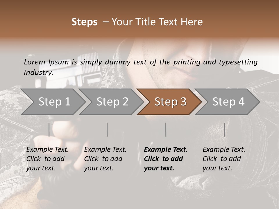 Male Pointing Safety PowerPoint Template