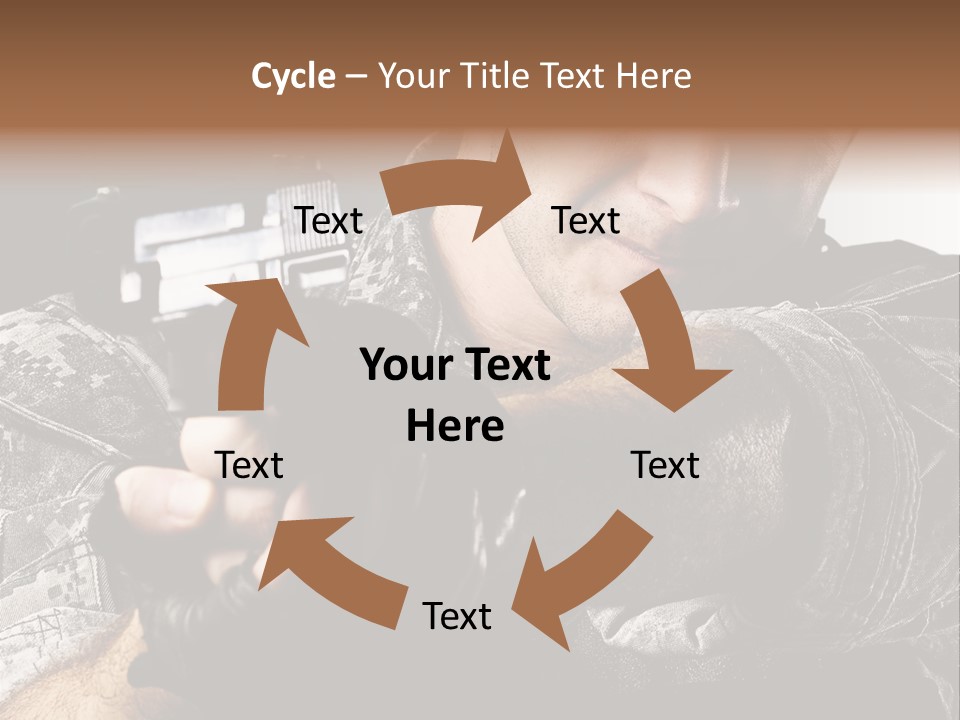 Male Pointing Safety PowerPoint Template