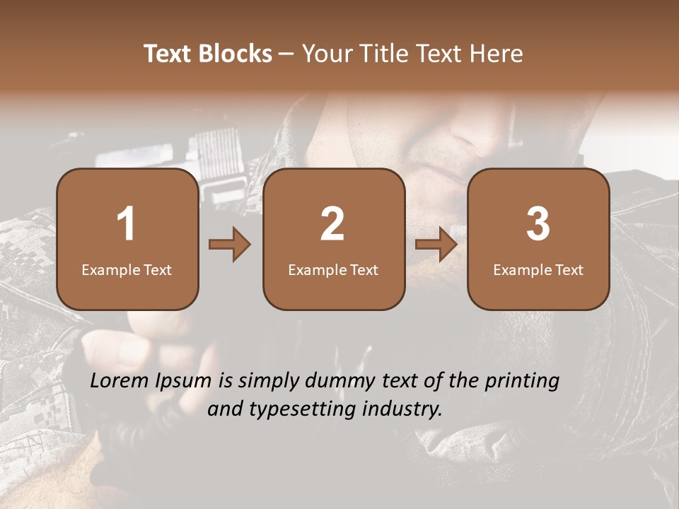 Male Pointing Safety PowerPoint Template