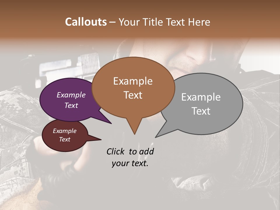 Male Pointing Safety PowerPoint Template